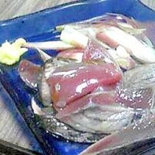 酒の肴:鰹のたたき みょうが付き